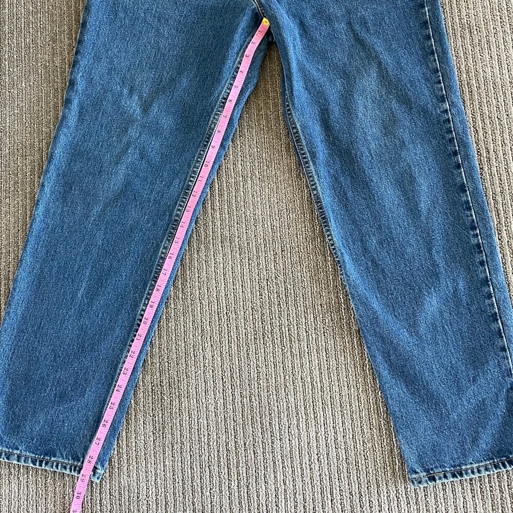 34x30 AMAZING Vintage 2001 Levi's 550 Jeans Made in USA! 100% cotton - Picture 11 of 12